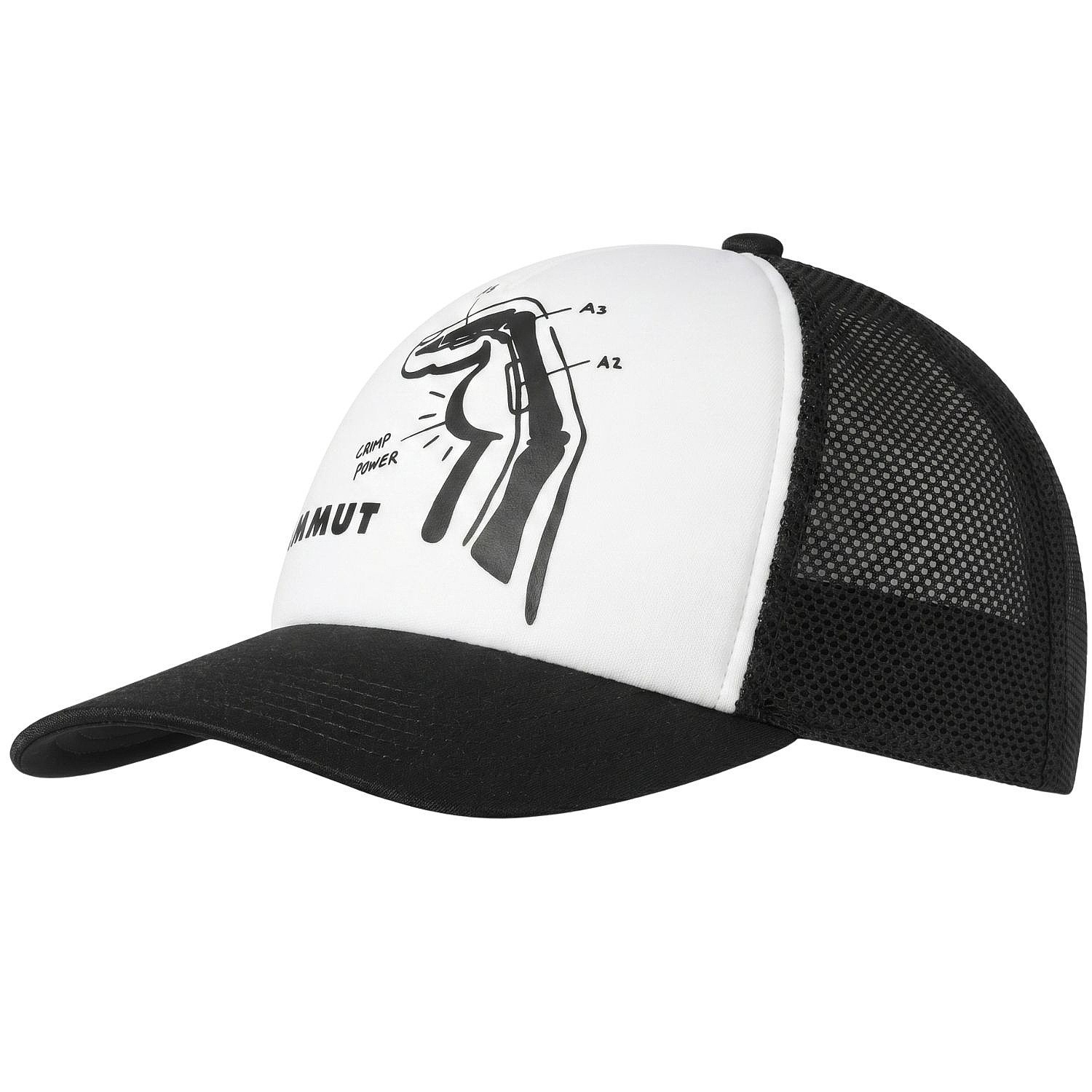 cap Mammut Crag Cap Crimp Power Trucker - White/Black