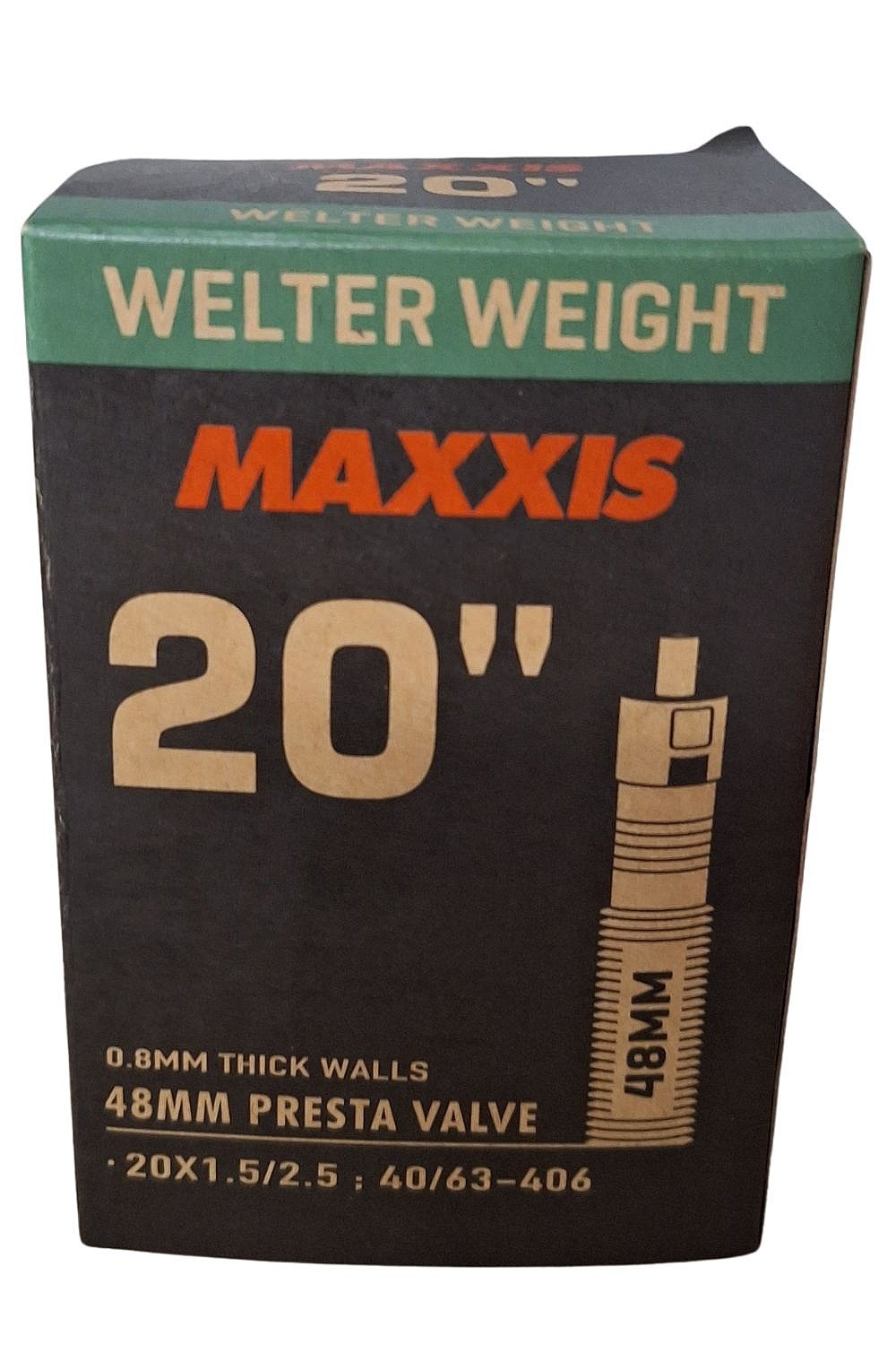 dętka  Maxxis Welter Weight Gal-FV 48mm 20"x1.5"-2.5" - Black