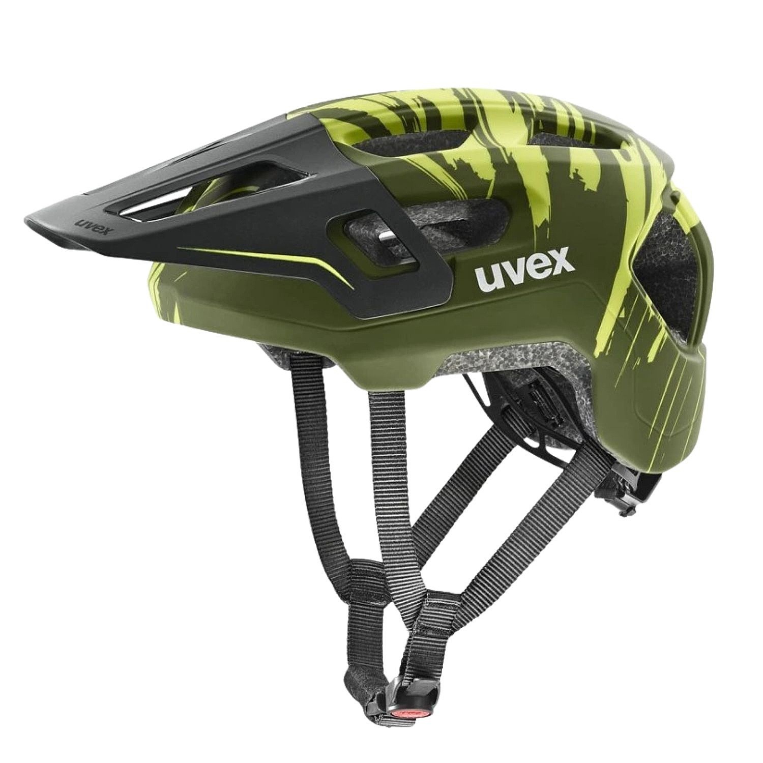 cască Uvex React Jr. Fullface - Dark Olive Matt - unisex junior