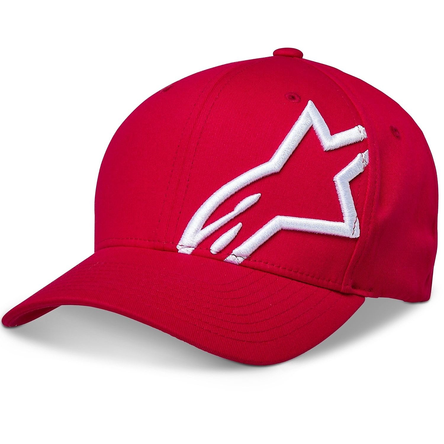 keps Alpinestars Corp Shift 2 Flexfit - Red/White - men´s