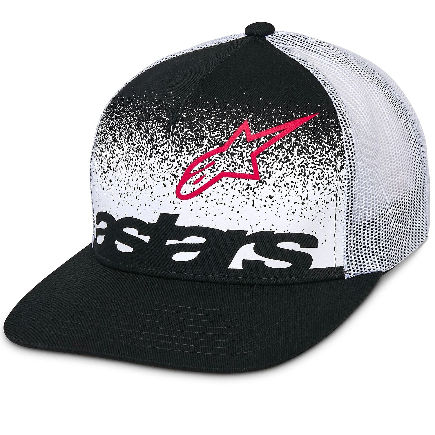 gorra con visera Alpinestars Component Trucker - Black/White - men´s