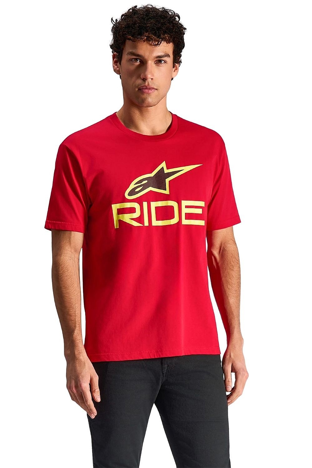рубашка Alpinestars Ride 4.0 CSF - Red/Hi Vis Yellow/Black - men´s