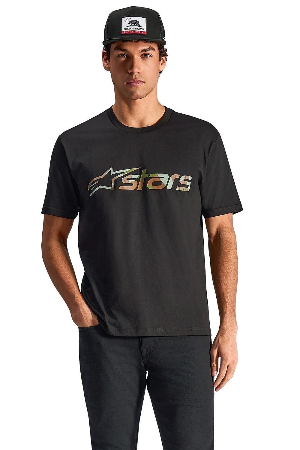 T-Shirt Alpinestars Verdure Camo CSF - Black - men´s