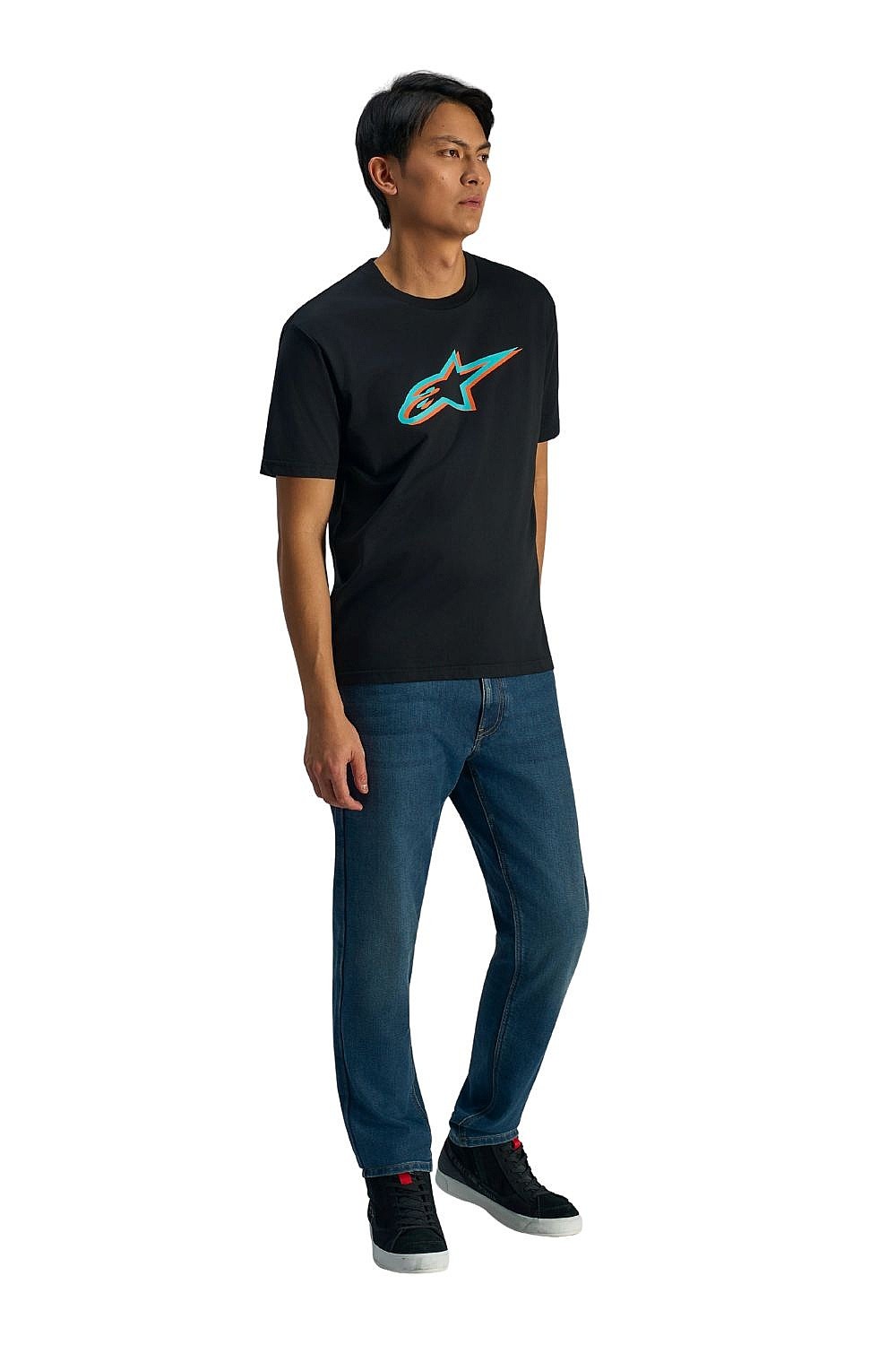 camisa Alpinestars Ageless Shadow CSF - Black/Turquoise - men´s