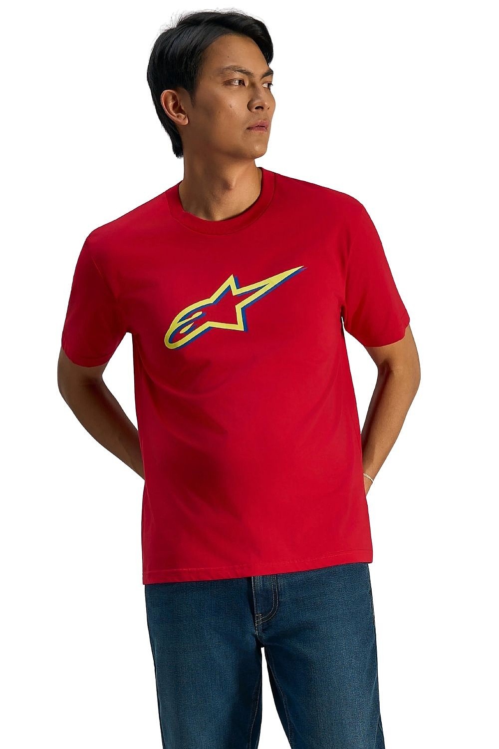 camisa Alpinestars Ageless Shadow CSF - Red/Yellow - men´s