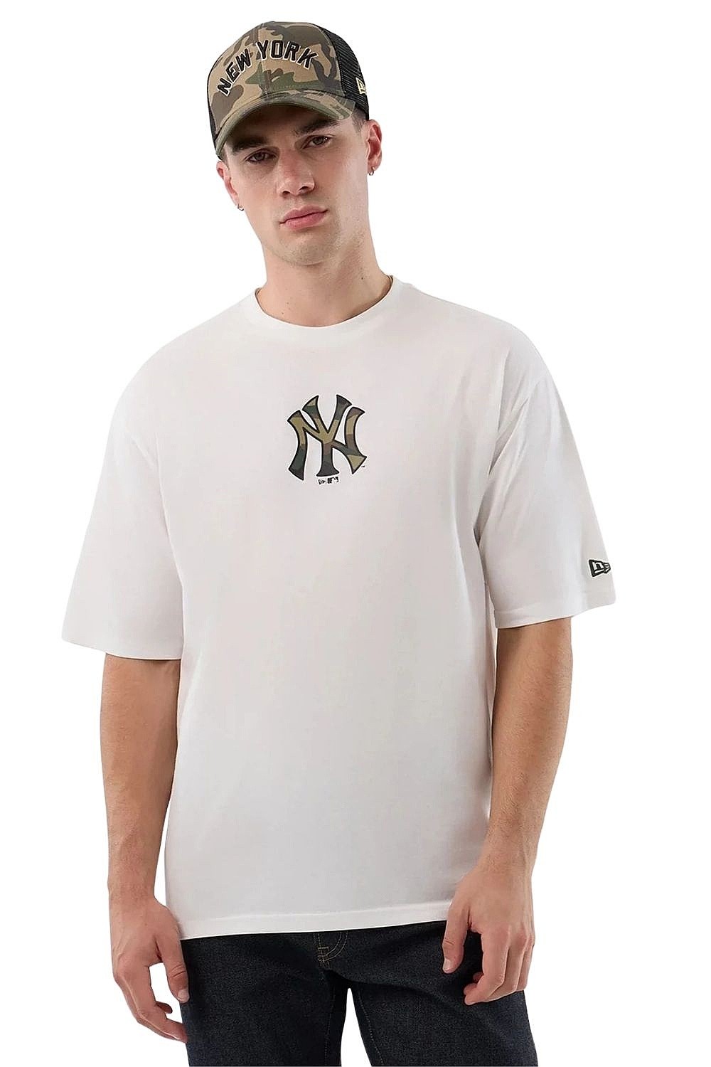 рубашка New Era Infill Oversized MLB New York Yankees - White