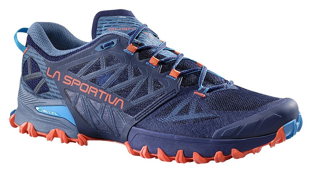 chaussures La Sportiva Bushido III - Deep Sea/Cherry Tomato - men´s