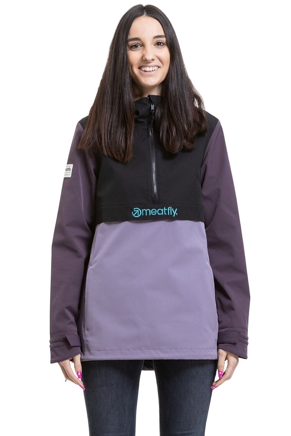 bunda Meatfly Kalle - Black/Violet - women´s