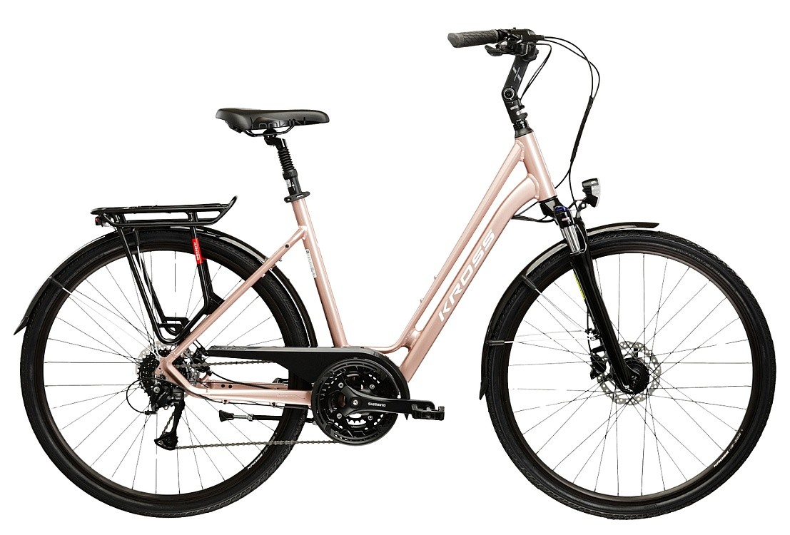vélo Kross Sentio 4.0 28" - Pink Gold/White Gloss