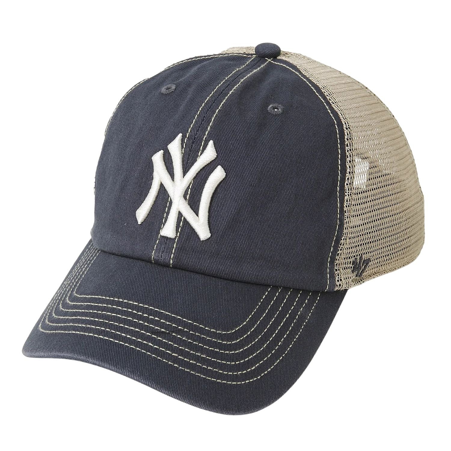 casquette 47 Brand MLB New York Yankees Trawler '47 CleanUp Trucker - Vintage Navy