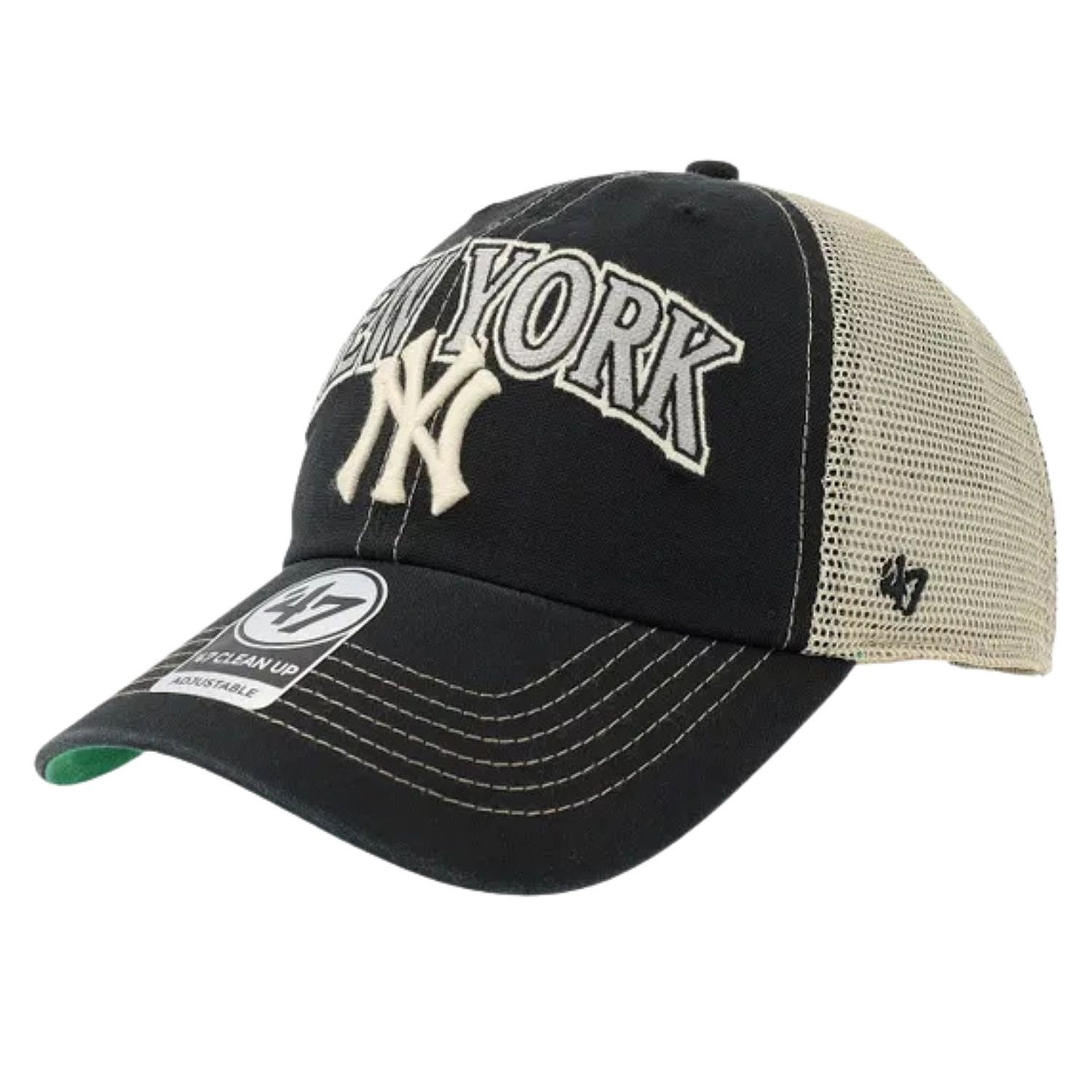 czapka z daszkiem 47 Brand MLB New York Yankees Tuscaloosa CleanUp Trucker - Vintage Black
