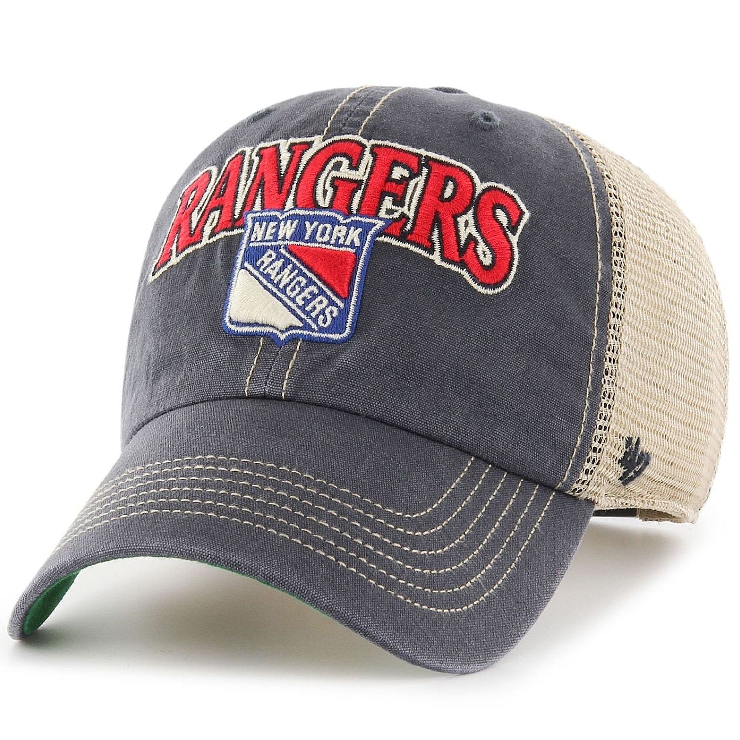 czapka z daszkiem 47 Brand NHL New York Rangers Tuscaloosa CleanUp Trucker - Vintage Navy