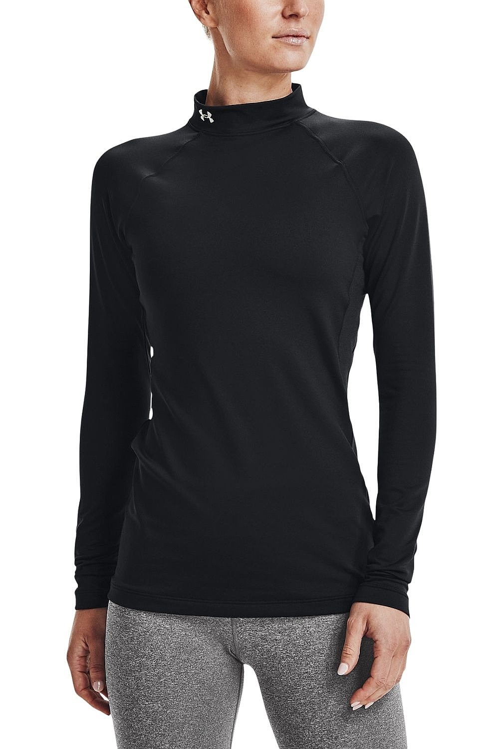 рубашка Under Armour ColdGear Authentics Mock Neck LS - Black - women´s