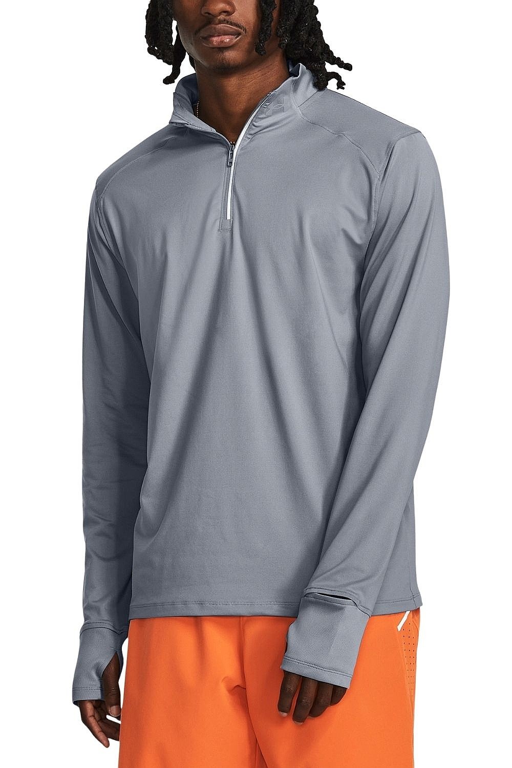 camisa Under Armour Qualifier Run LS - Steel/Reflective - men´s