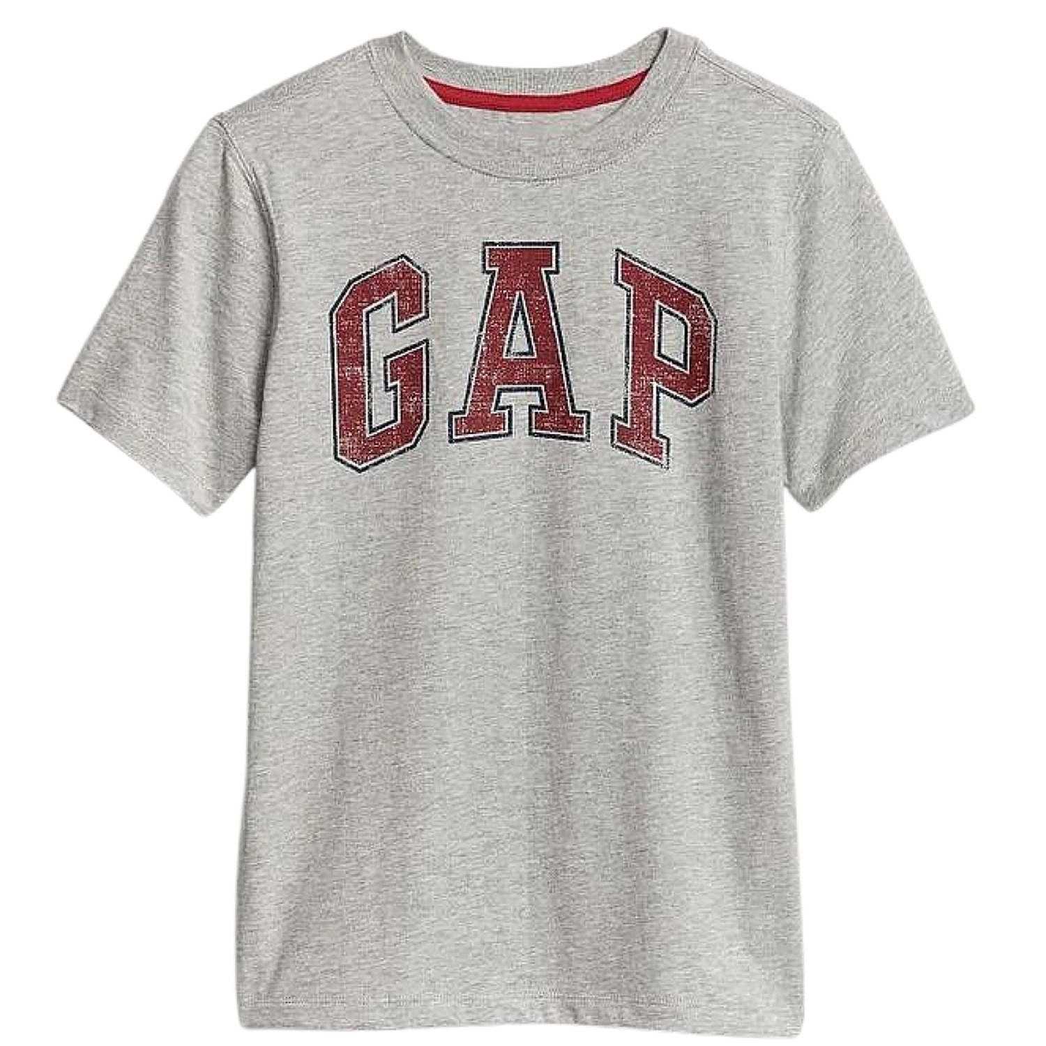 camisa GAP V-New Arch Screen - Light Heather Grey B08 - boy´s