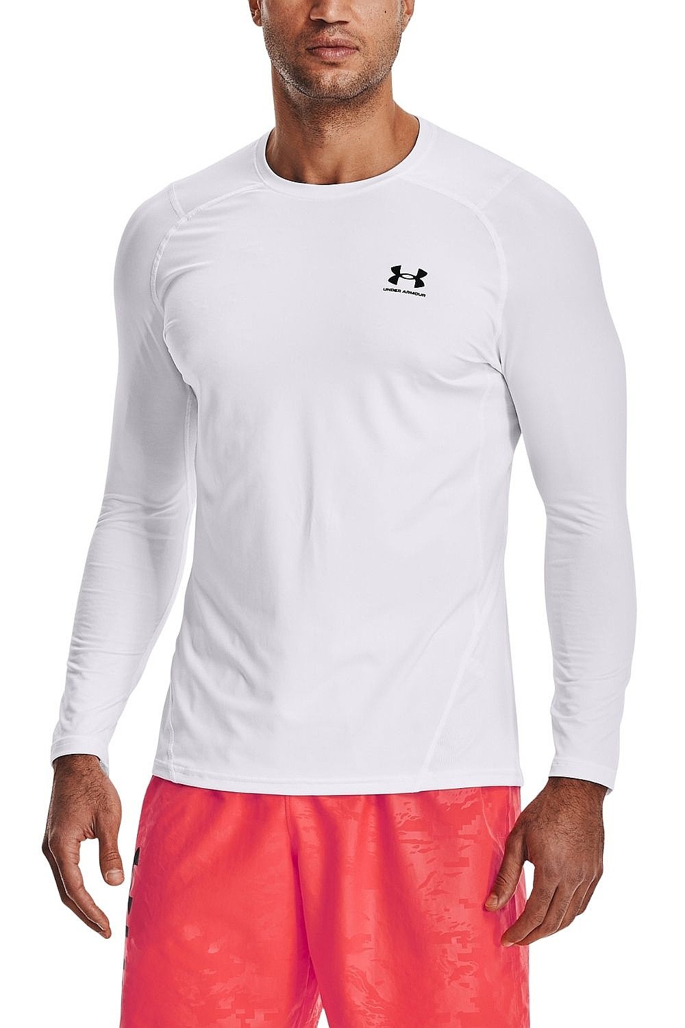 рубашка Under Armour HeatGear Armour Fitted LS - White - men´s