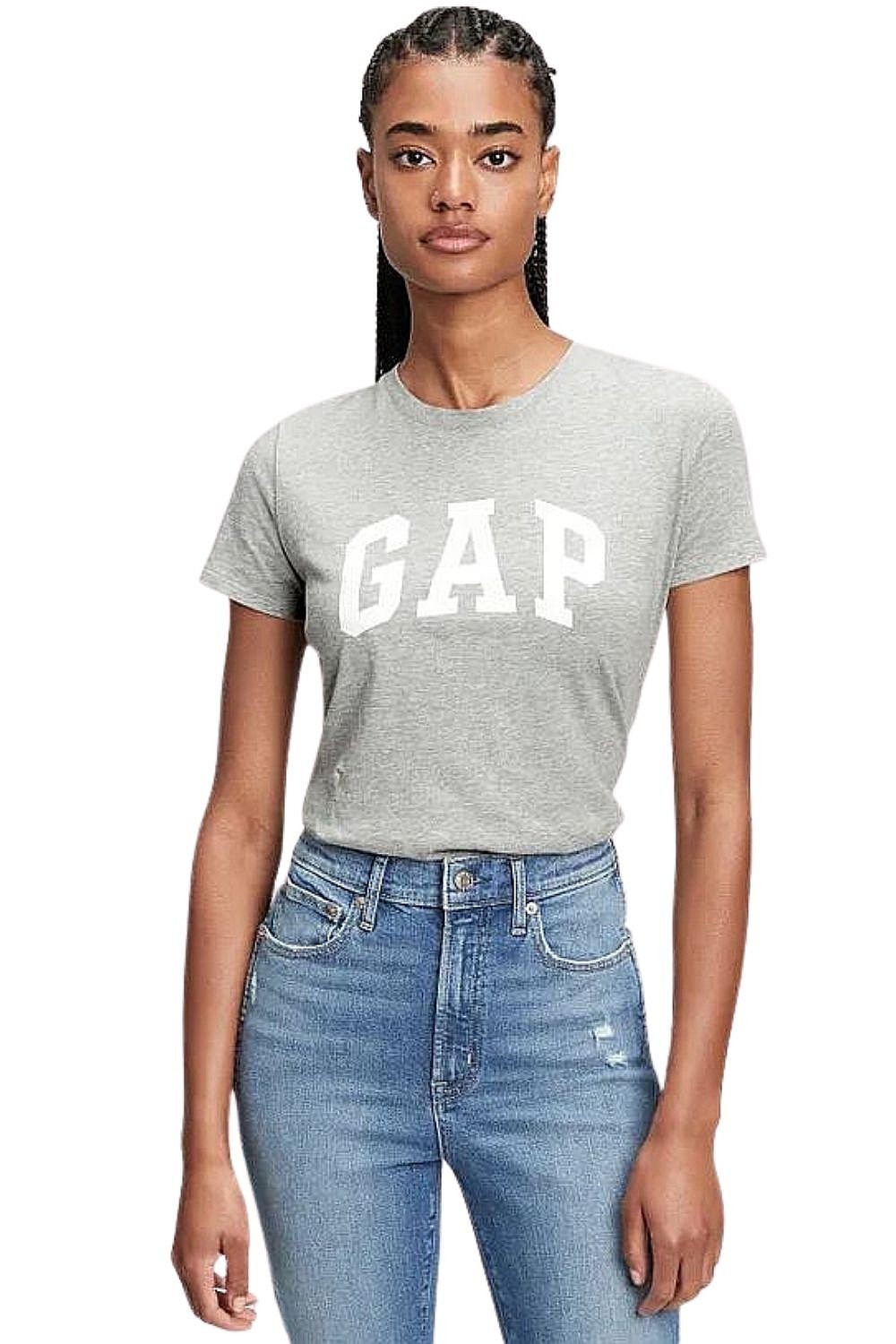 T-shirt GAP Logo GAP - B10 Grey Heather - women´s