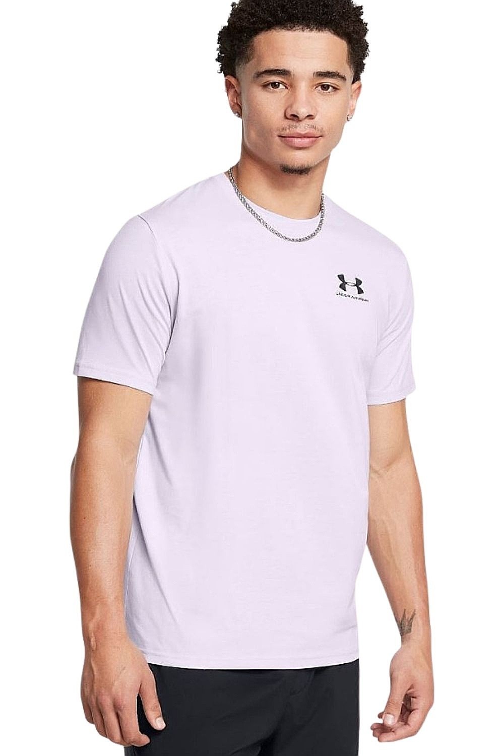 рубашка Under Armour Sportstyle Left Chest - Salt Purple/Black - men´s