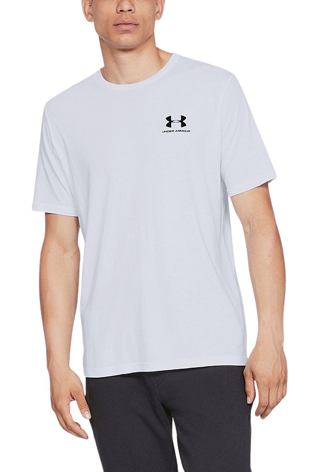 рубашка Under Armour Sportstyle Left Chest - White/Black - men´s