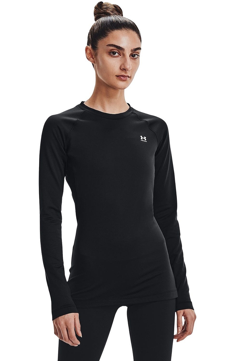 T-Shirt Under Armour Authentics Crew LS - Black - women´s