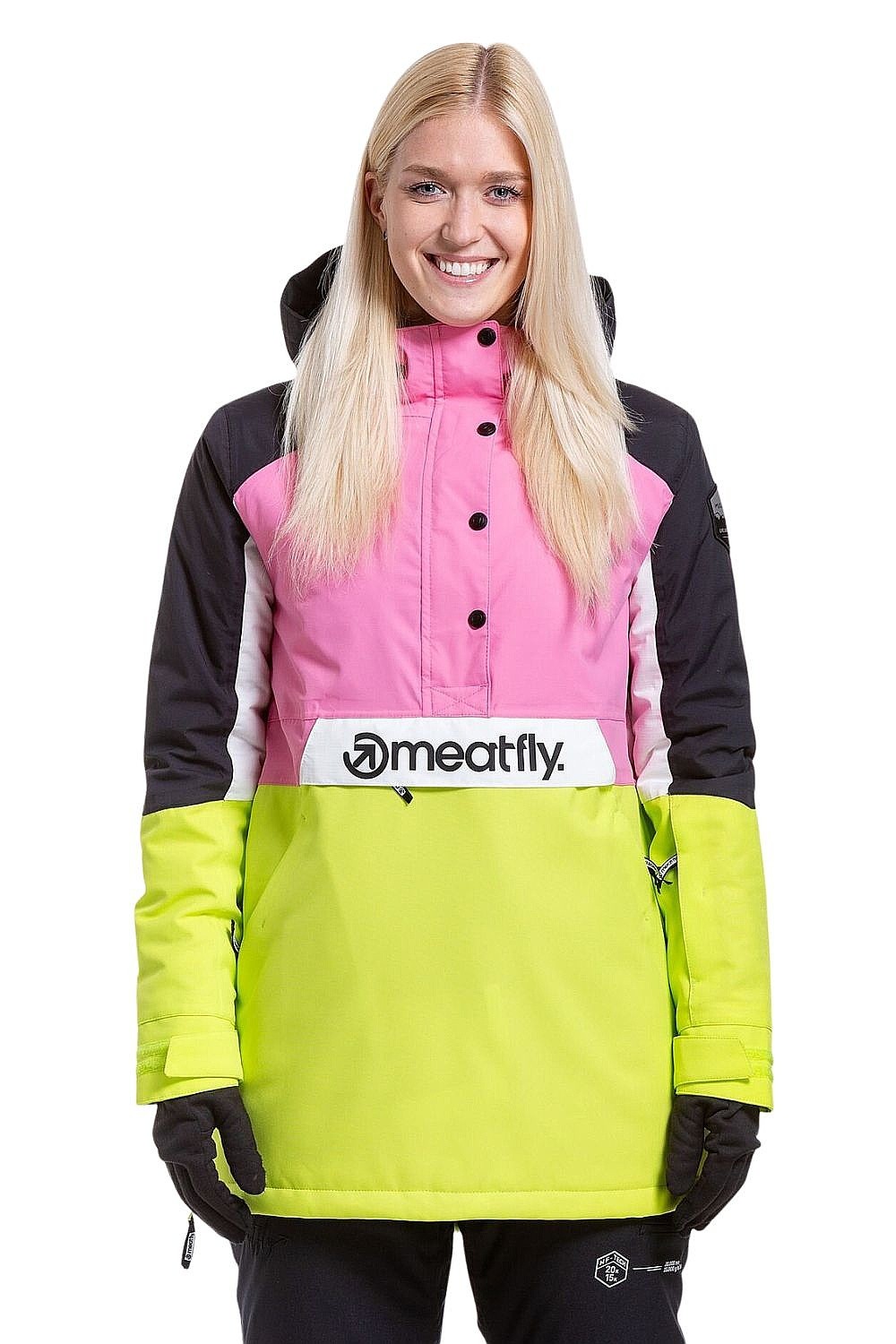 veste Meatfly Aiko - Acid Lime/Hot Pink - women´s