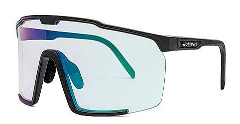 brýle Horsefeathers Proton Photochromic - Matt Black/Mirror Green