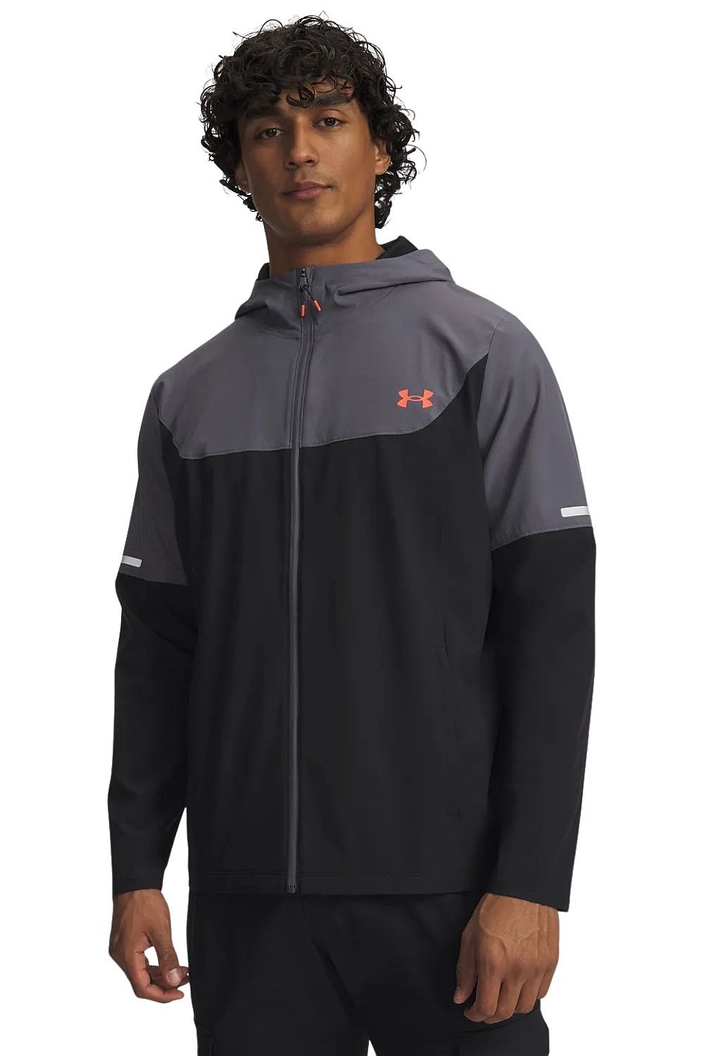 jacket Under Armour Tech Utility Woven - Black/Castlerock/Venom Red - men´s