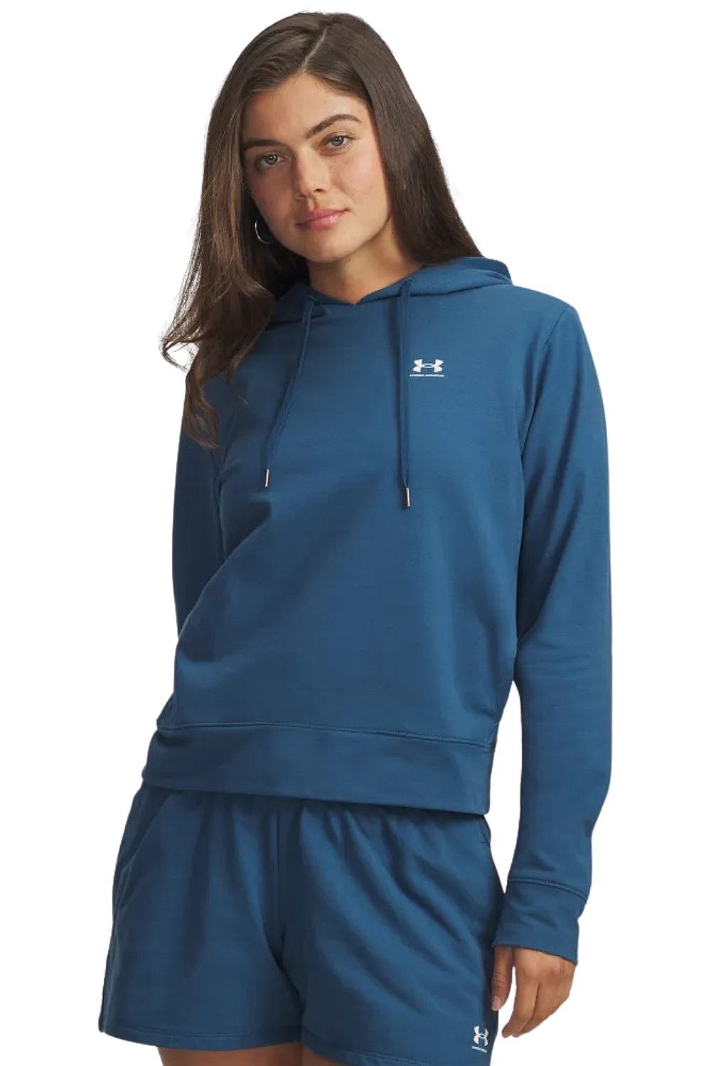 bluza Under Armour Sport Terry - Wham Blue/White - women´s