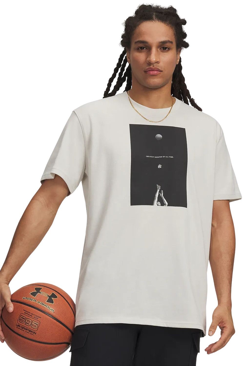 рубашка Under Armour Curry Greatest Shooter - Summit White/Black - men´s