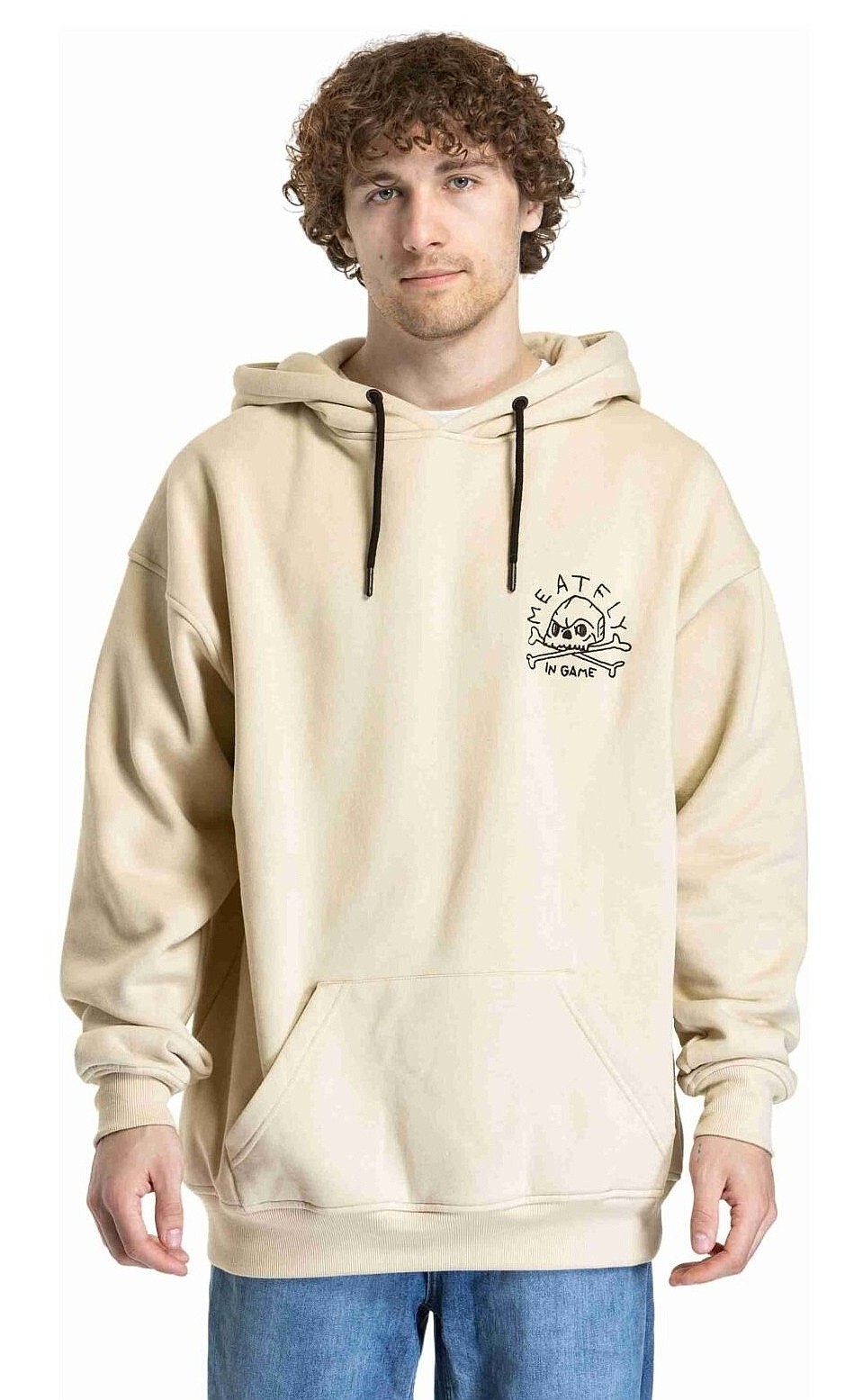 bluza Meatfly Fry - Skull Beige