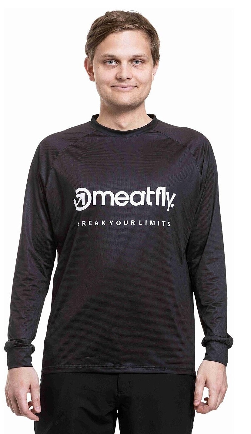 Fahrradanzug Meatfly Cliff LS - Black - men´s