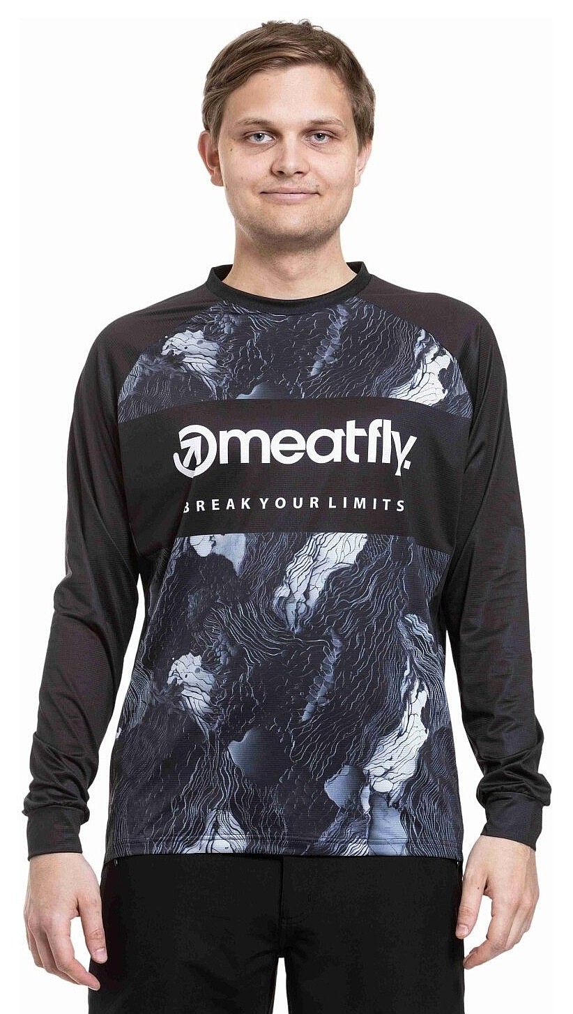 jersey Meatfly Cliff LS - Deep Lake/Black - men´s