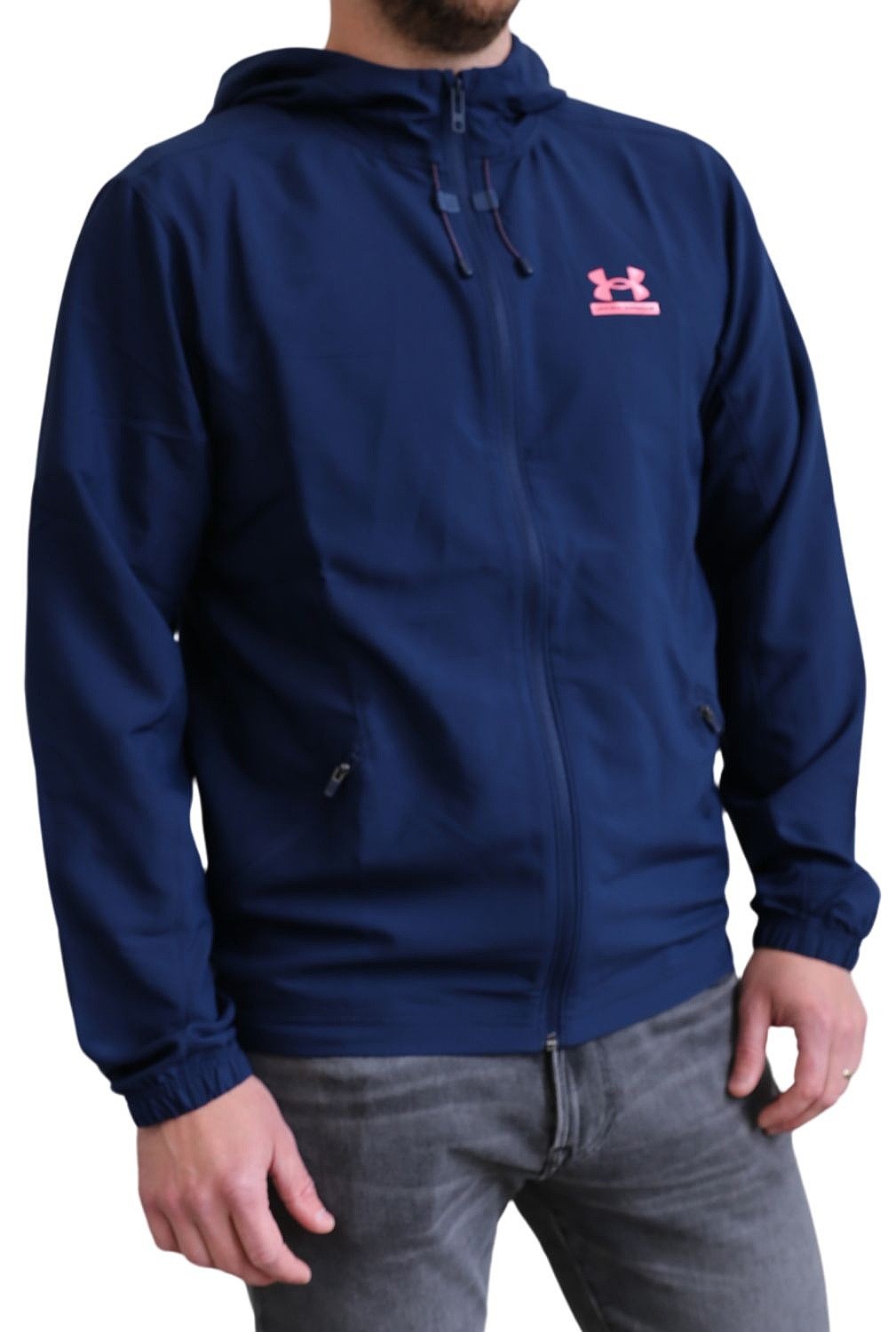 куртка Under Armour Tech Sport Woven - Academy/Bittersweet Pink - men´s