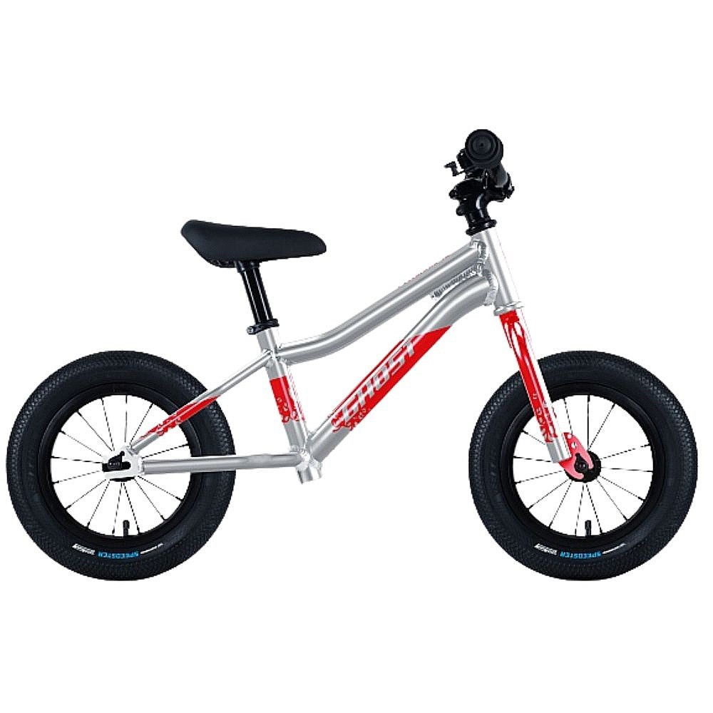 loopfiets Ghost Powerkiddy 12 - Rainbow Silver/Red Gloss - kid´s