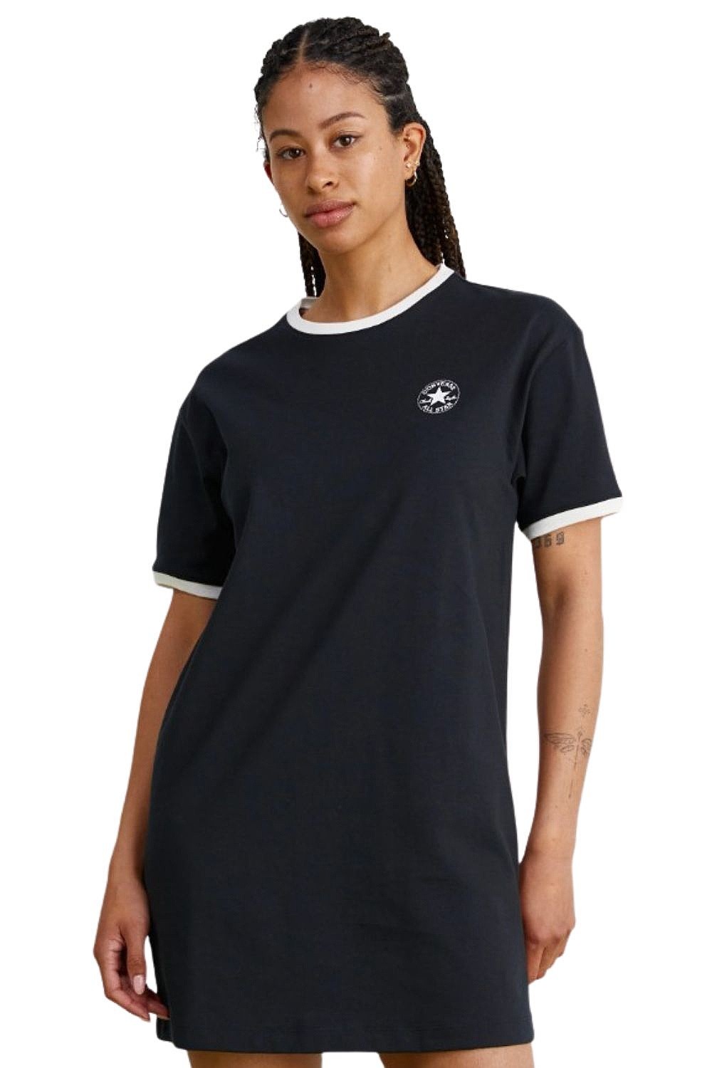 šaty Converse Chuck Taylor Patch T-Shirt/10026968 - A01/Converse Black