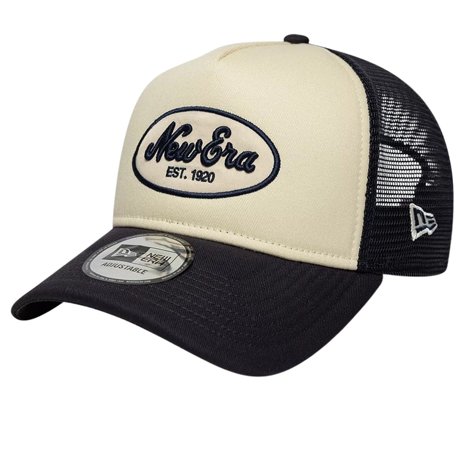 кепка New Era 9FO AF Oval Foam Patch Trucker Branded - Light Cream/Navy - men´s