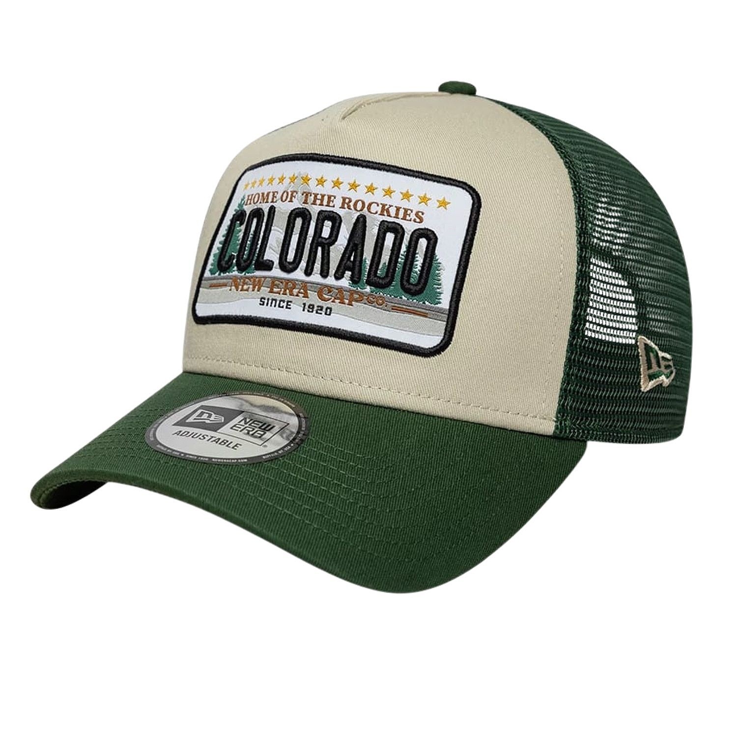 kšiltovka New Era 9FO AF Licence Plate Trucker - Cilantro Green/Stone