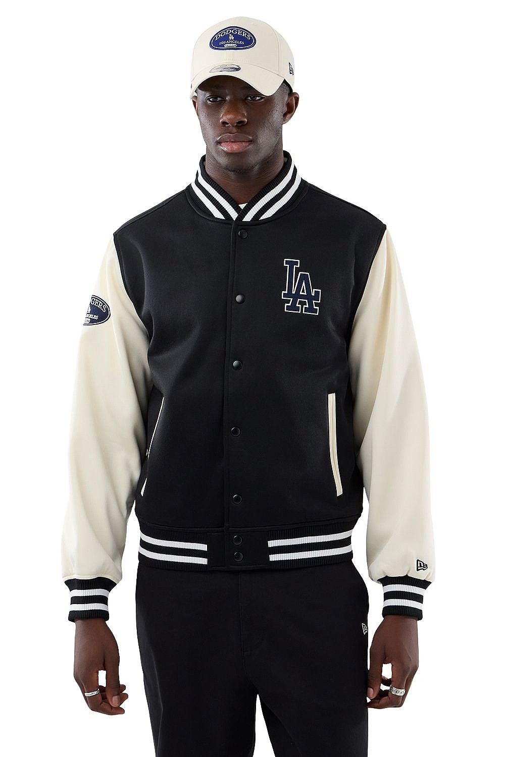 куртка New Era Jersey Bomber MLB Los Angeles Dodgers - Black
