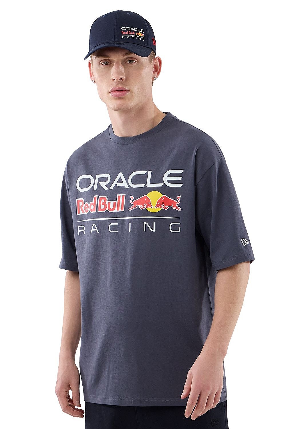 koszulka New Era Logo Graphic Oversized F1 Red Bull Racing - Dark Concrete