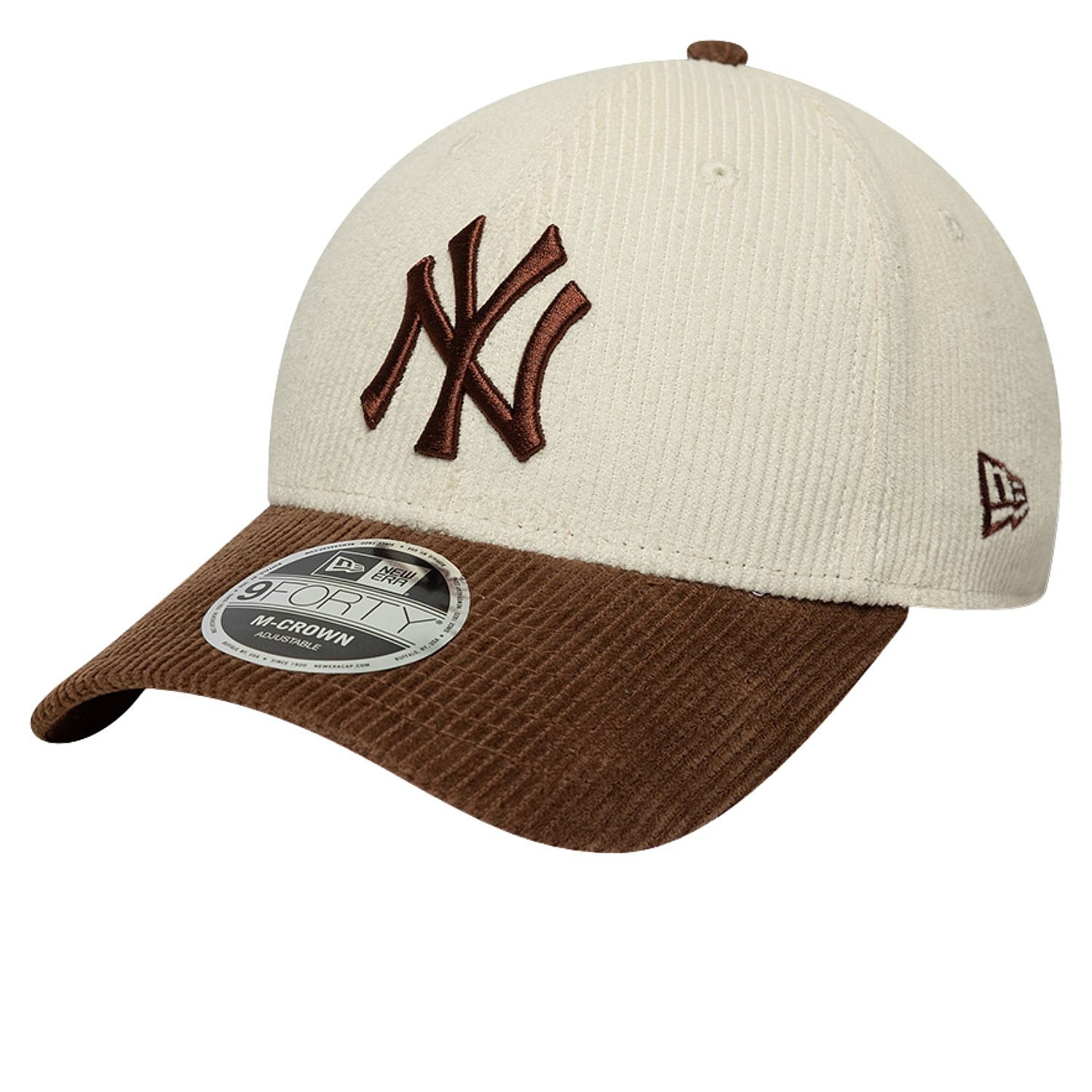 kšiltovka New Era 9FO M-Crown Cord MLB New York Yankees - Light Cream/Deep Auburn