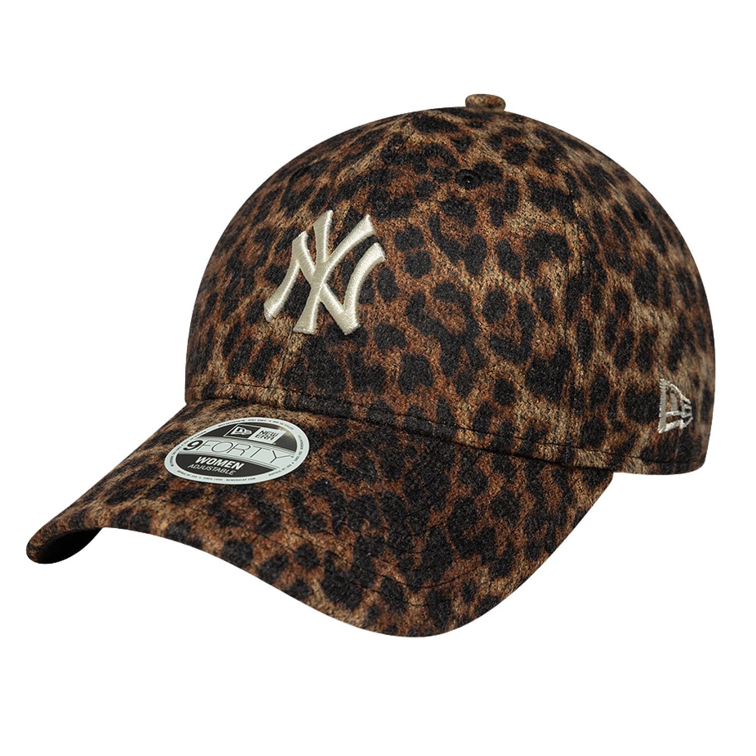 casquette New Era 9FO Cosy Leopard MLB New York Yankees - Deep Auburn/Black - women´s