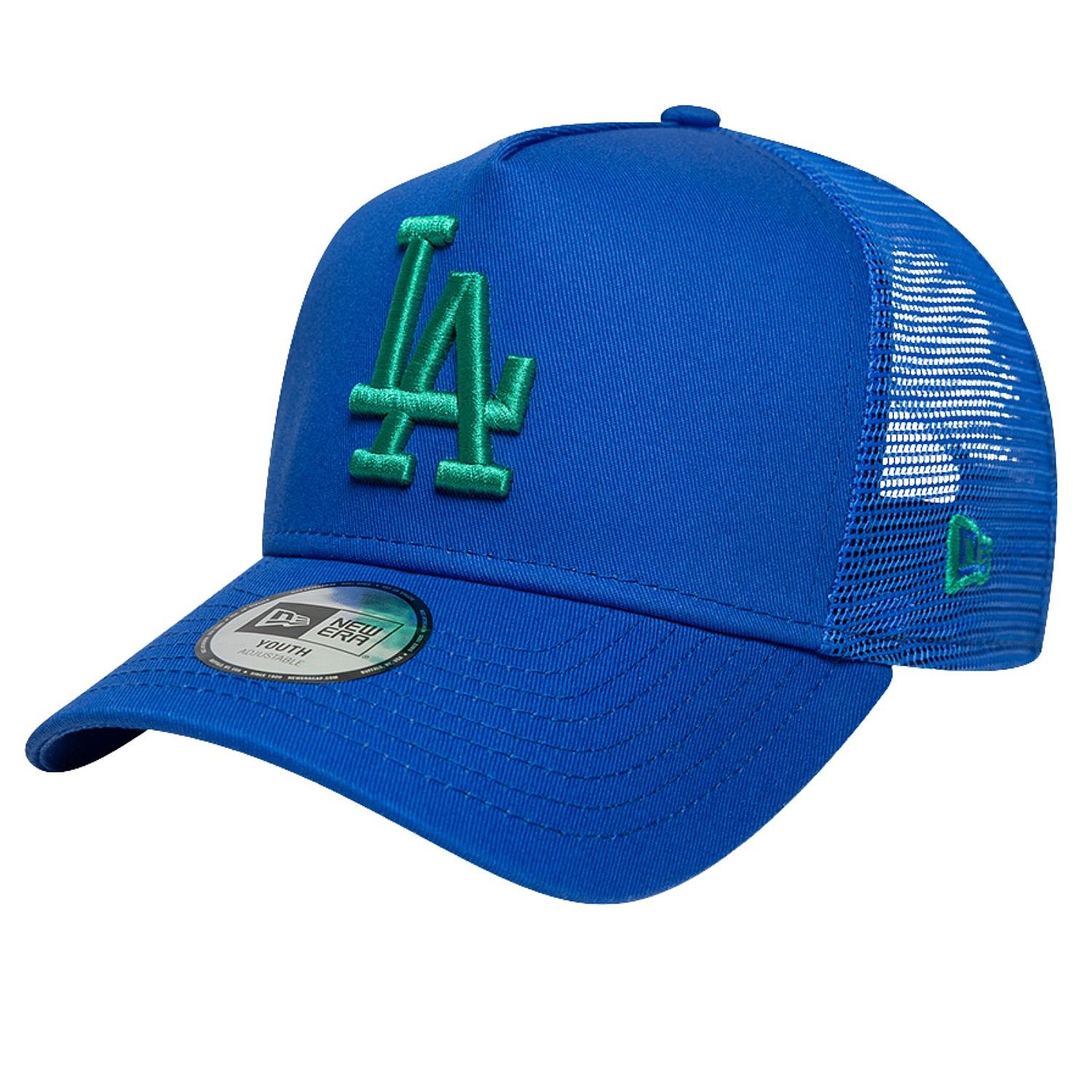 kšiltovka New Era 9FO AF Lg. Trucker MLB Los Angeles Dodgers Child - Blue Bead/Emerald Green
