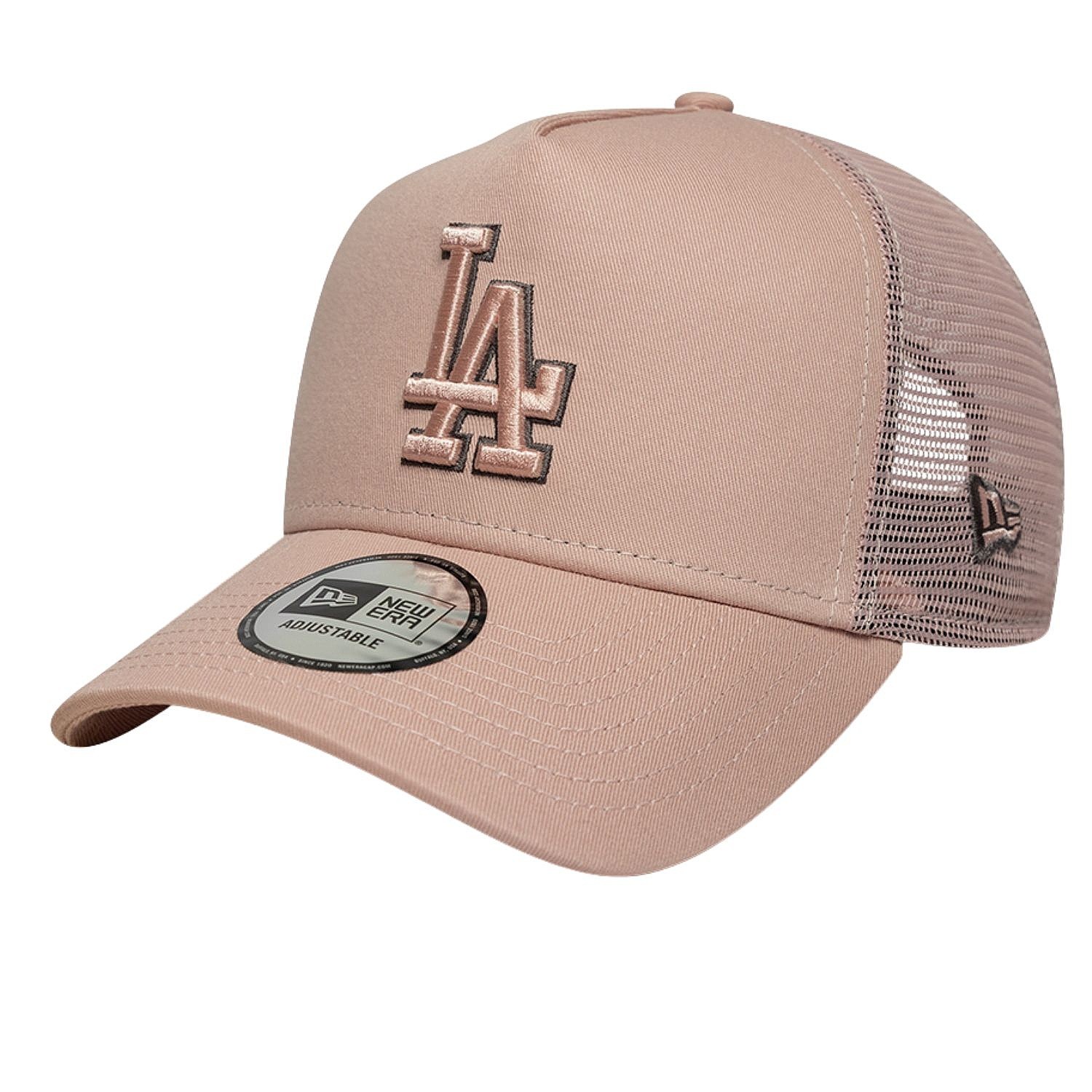 Kappe New Era 9FO AF Outline Trucker MLB Los Angeles Dodgers - Pink Rouge/Dark Concrete - men´s