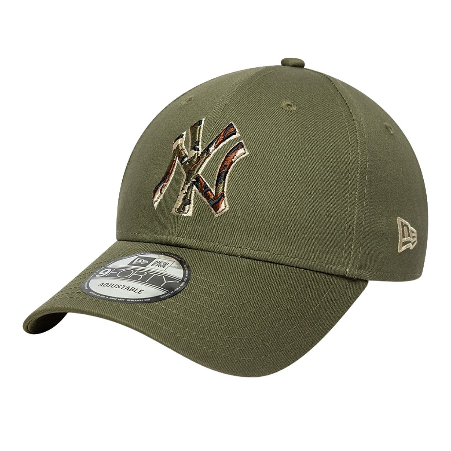 Kappe New Era 9FO Outline Camo MLB New York Yankees - New Olive - men´s