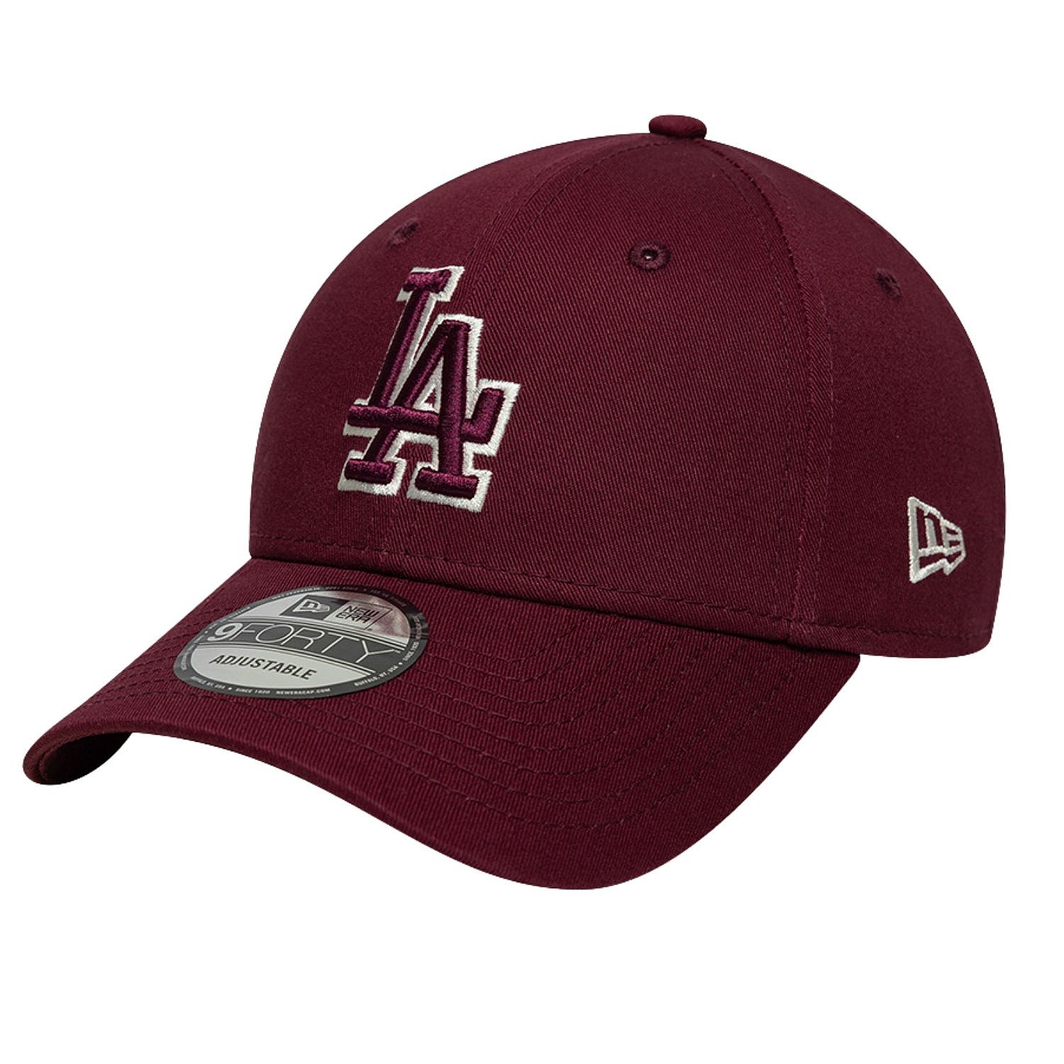casquette New Era 9FO Team Outline MLB Los Angeles Dodgers - Frosted Burgundy/Light Cream - men´s