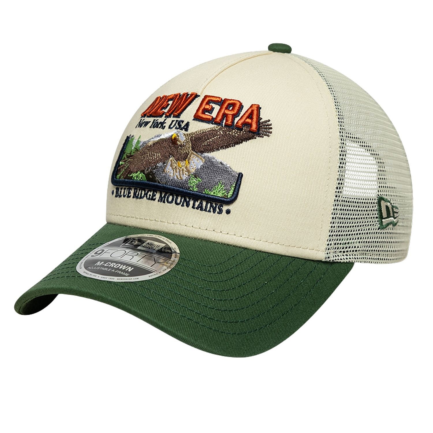 šiltovka New Era 9FO M-Crown AF Graphic Trucker Branded - Light Cream/Cilantro Green - men´s