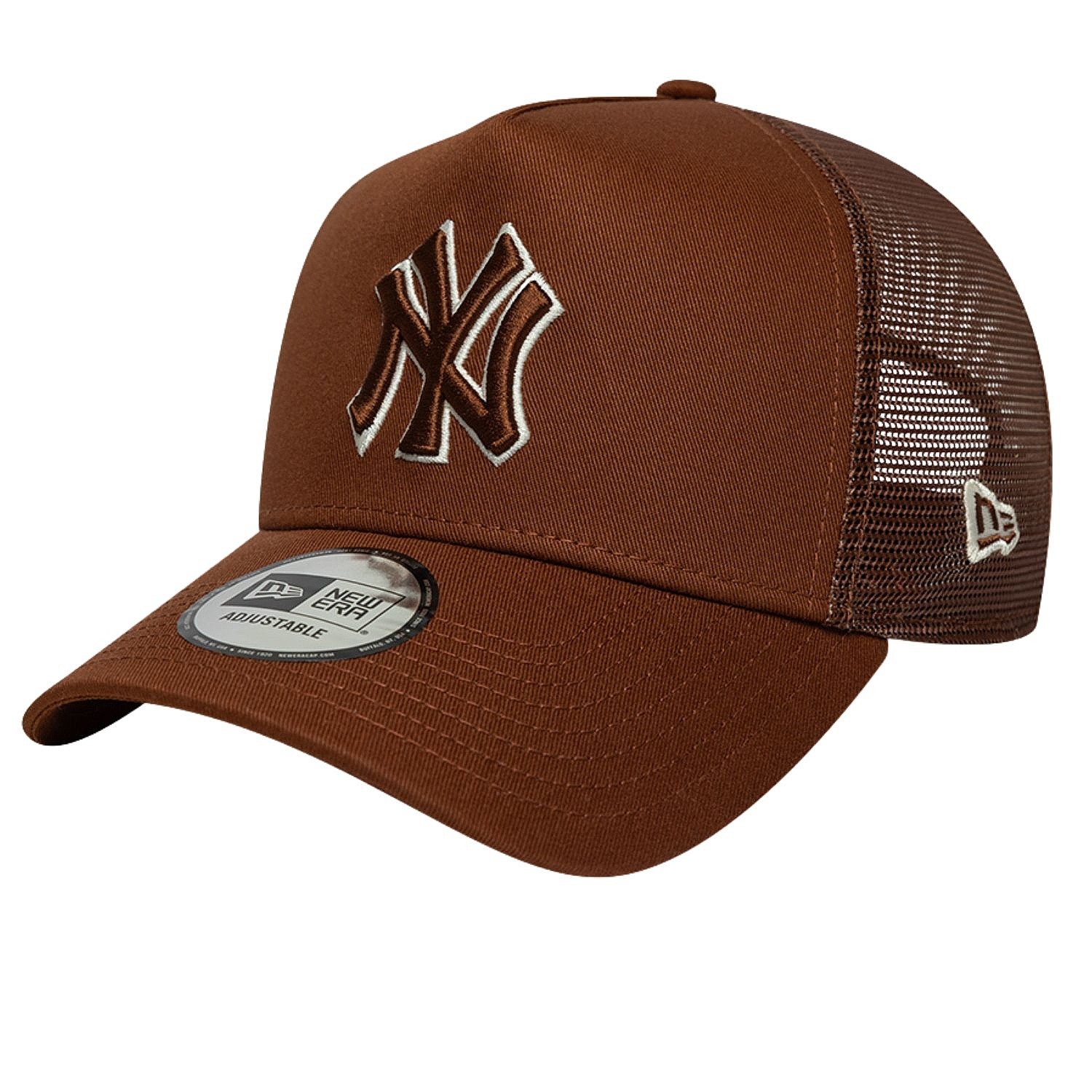 Kappe New Era 9FO AF Outline Trucker MLB New York Yankees - Deep Auburn/Light Cream - men´s