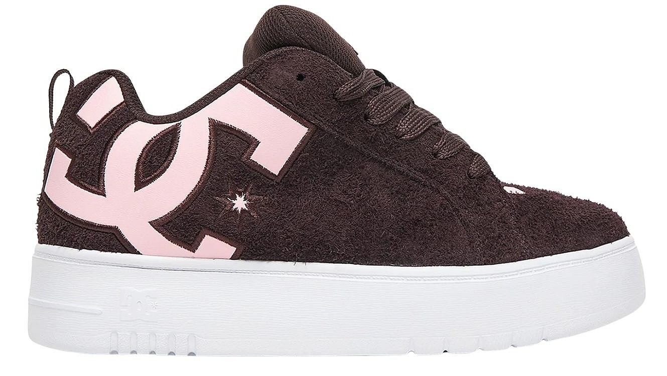 boty DC Court Graffik Platform - Brown/Pink/White