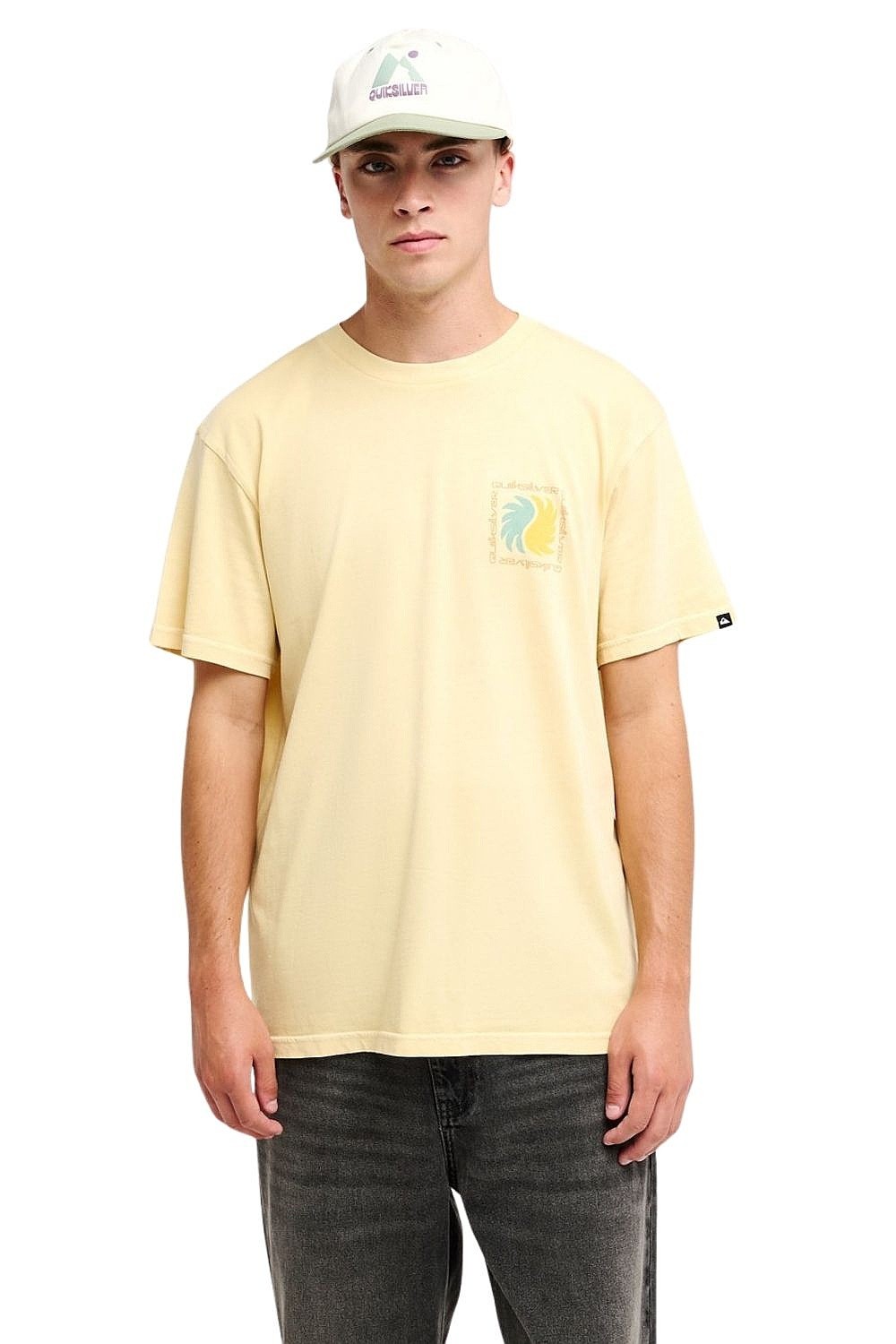 koszulka Quiksilver Evo Vibes - YFM0/Straw - men´s