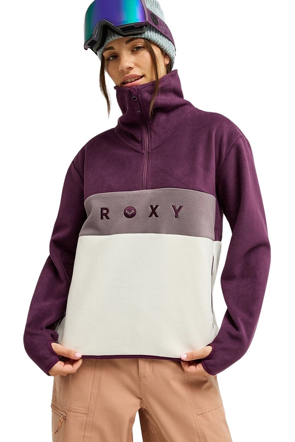 sweat-shirt Roxy Icedrift Layer - PSJ0/Blackberry Wine - women´s